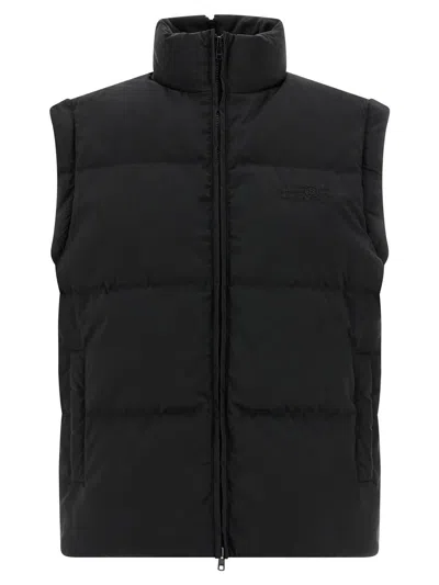 Mm6 Maison Margiela Black Convertible Padded Jacket In Black
