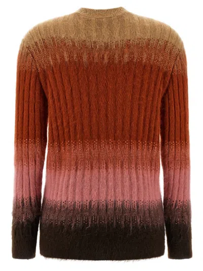 Fendi Gradient Mohair And Wool Fitted Jumper Clothing In Multi