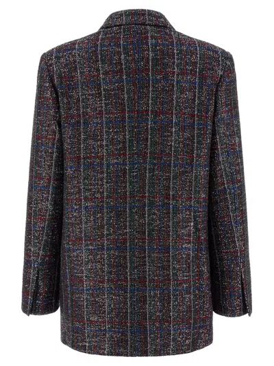 Missoni Double-breasted Checked Blazer Featuring Sequins In Multi