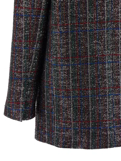 Missoni Double-breasted Checked Blazer Featuring Sequins In Multi
