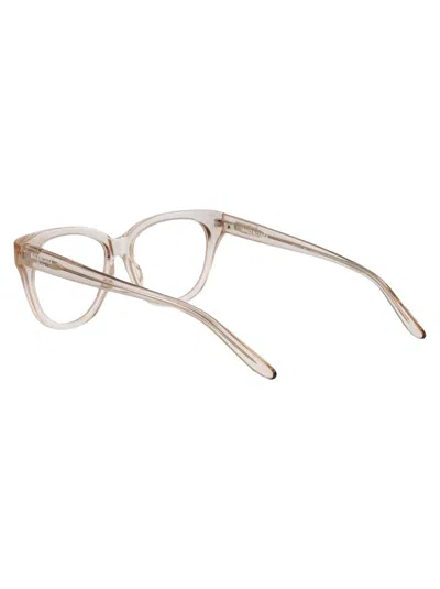 Balenciaga Ivory-ivory-transparent Recycled Acetate Glasses In Metallic