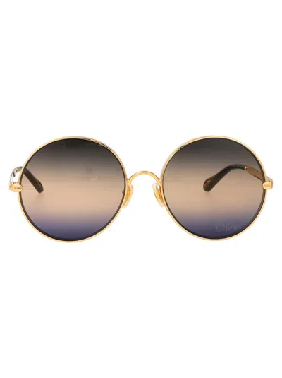 Chloé Chloe Round Sunglasses Ch0321 S 004 In Multi