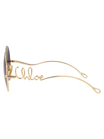 Chloé Chloe Round Sunglasses Ch0329 S 001 In Gold