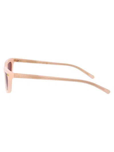 Gucci Pink-pink-red Recycled Acetate Sunglasses In Brown