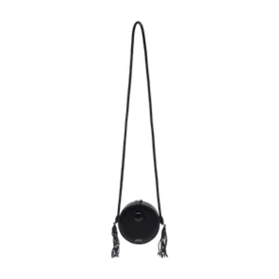 Isabel Marant Houna Tasseled Leather Shoulder Bag In Black