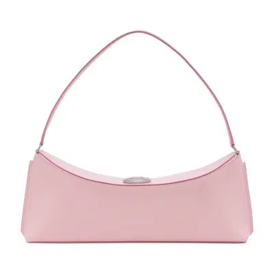 Jacquemus Le Calisso Pink Shoulder Bag With Engraved Snap Button In Leather In Pink