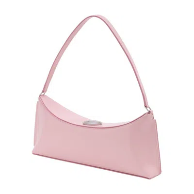 Jacquemus Le Calisso Pink Shoulder Bag With Engraved Snap Button In Leather In Pink