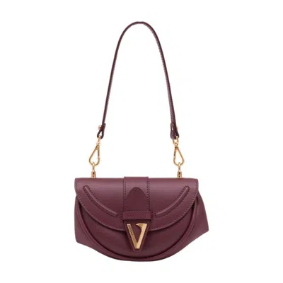 Versace Shoulder Bag With Detachable Strap And Handle In Red