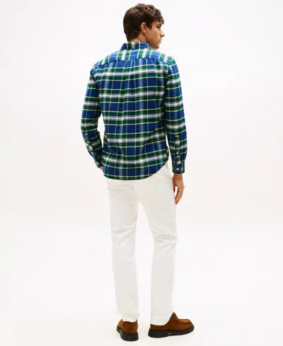 Tommy Hilfiger Button-down Collar Long Sleeve Shirt With Pocket In Multi