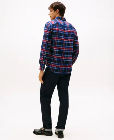 Tommy Hilfiger Button-down Collar Long Sleeve Shirt With Pocket In Multi