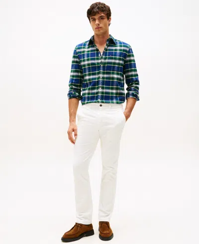 Tommy Hilfiger Button-down Collar Long Sleeve Shirt With Pocket In Multi