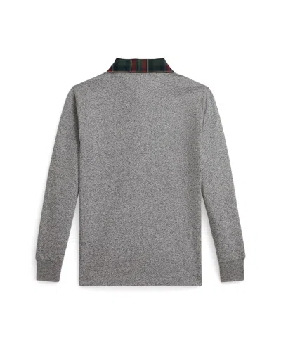 Polo Ralph Lauren Boys 8-20 Plaid Rugby Polo Shirt In Gray