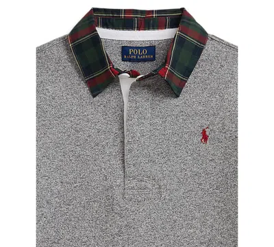 Polo Ralph Lauren Boys 8-20 Plaid Rugby Polo Shirt In Gray