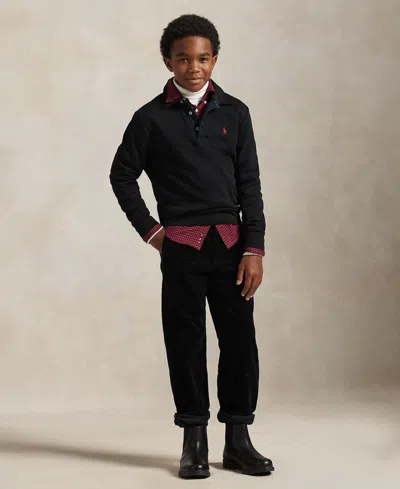 Polo Ralph Lauren Boys 8-20 Long Sleeve Sweatshirt In Black