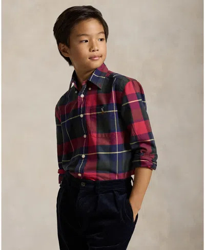 Polo Ralph Lauren Boys 2-7 Plaid Oxford Shirt In Multi