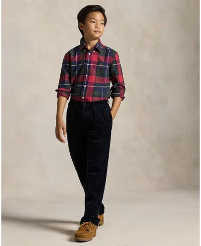 Polo Ralph Lauren Boys 2-7 Plaid Oxford Shirt In Multi