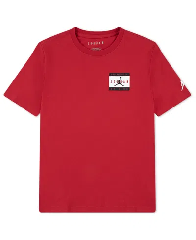 Jordan Boys 8-18 Label Graphic Print T-shirt In Red