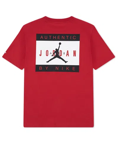 Jordan Boys 8-18 Label Graphic Print T-shirt In Red