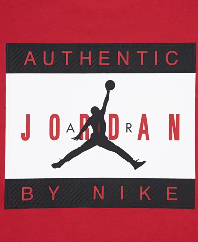 Jordan Boys 8-18 Label Graphic Print T-shirt In Red