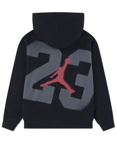 Jordan Boys 8-18 Street Champ Pull On Long Sleeve Hoodie In Black