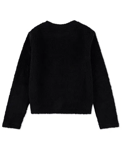 Jordan Girls 7-16 Mountainside Crewneck Sweatshirt In Black