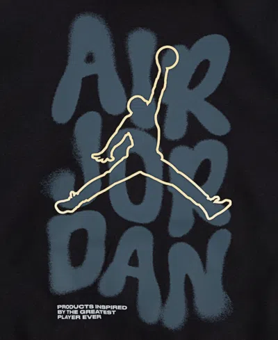 Jordan Boys 8-18 Spray Graphic Pull On Hoodie In Black