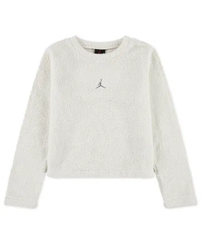 Jordan Girls 7-16 Mountainside Crewneck Sweatshirt In Neutral