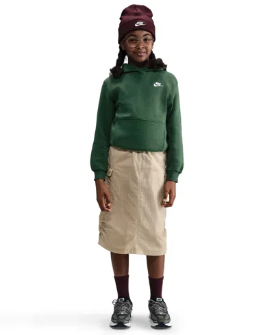 Nike Sportswear Big Kids Club Fleece Pullover Hoodie In Green