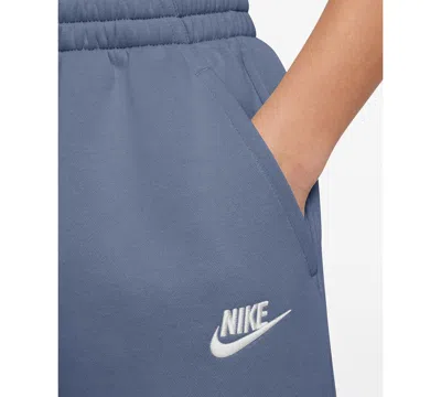 Nike Club Big Kid Girls Cuffed Loose Fit Fleece Jogger Pant In Blue