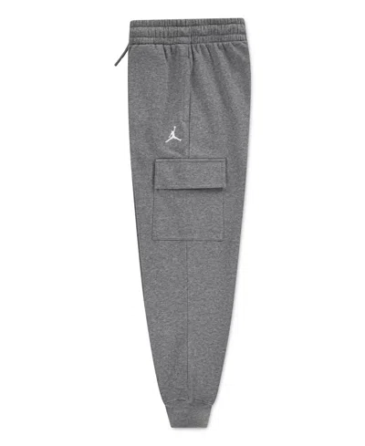 Jordan Boys 8-18 Brooklyn Essentials Cargo Pants In Gray