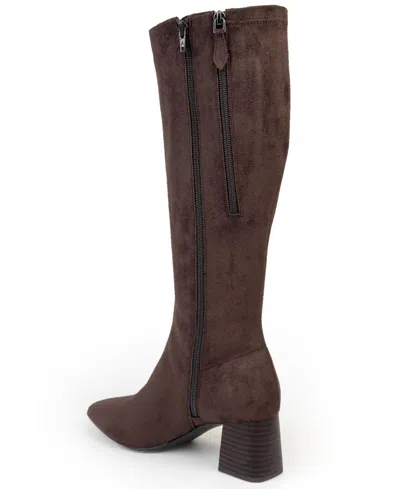 Aerosoles Women's Eliel Dress Boot In Brown