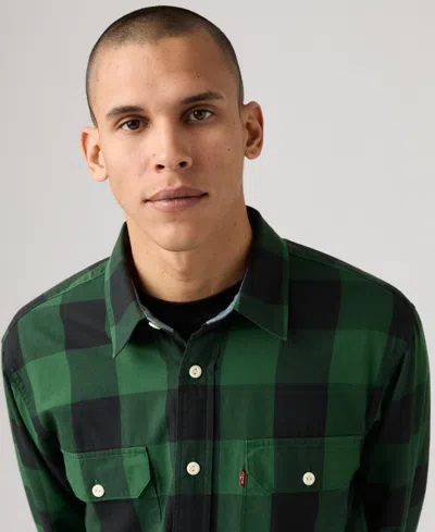 Levi's Jackson Worker Overshirt In Green