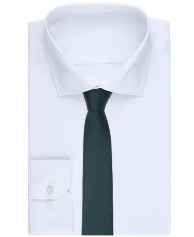 Alfani Men's Gilded Solid Slim Tie, Macy's Exclusive In Green