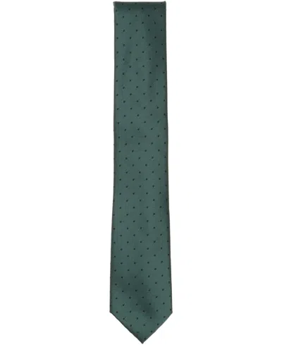 Alfani Men's Gossamer Dotted Tie, Macy's Exclusive In Green