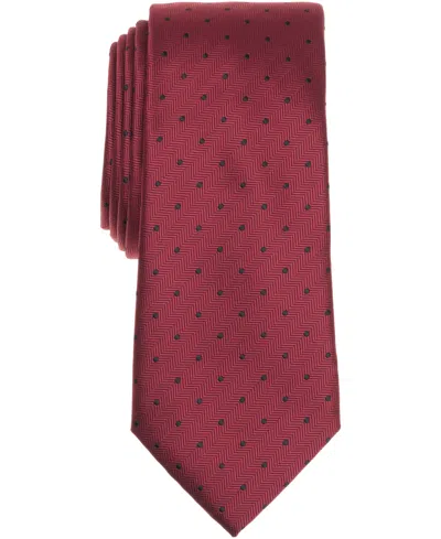 Alfani Men's Gossamer Dotted Tie, Macy's Exclusive In Pink
