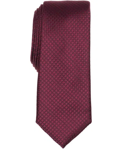 Alfani Men's Cosmos Solid-pattern Tie, Macy's Exclusive In Burgundy