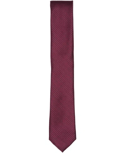Alfani Men's Cosmos Solid-pattern Tie, Macy's Exclusive In Burgundy