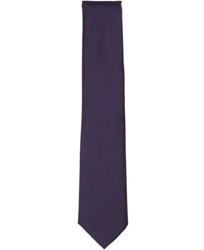 Club Room Men's Lexington Plaid Pattern Tie, Macy's Exclusive In Purple