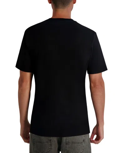 Karl Lagerfeld Men's All-over Stitch T-shirt In Black