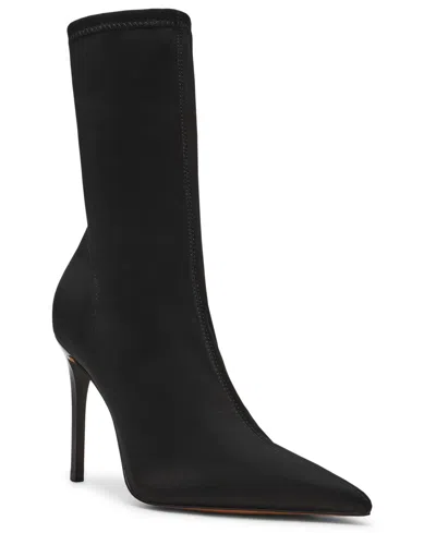 Steve Madden Women's Midnite Pointed-toe Stiletto Dress Booties In Black