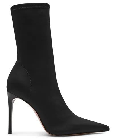 Steve Madden Women's Midnite Pointed-toe Stiletto Dress Booties In Black