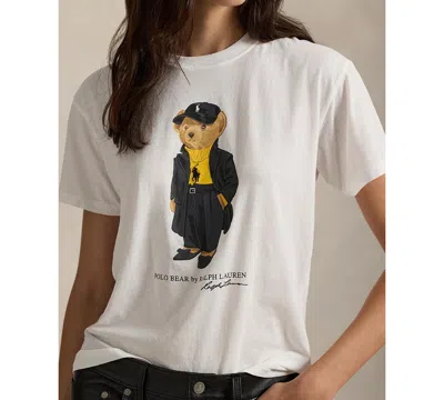 Polo Ralph Lauren T-shirt In Cotone Bianco  Donna In White