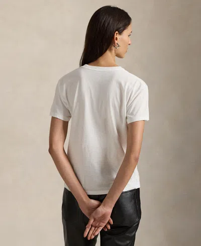 Polo Ralph Lauren T-shirt In Cotone Bianco  Donna In White