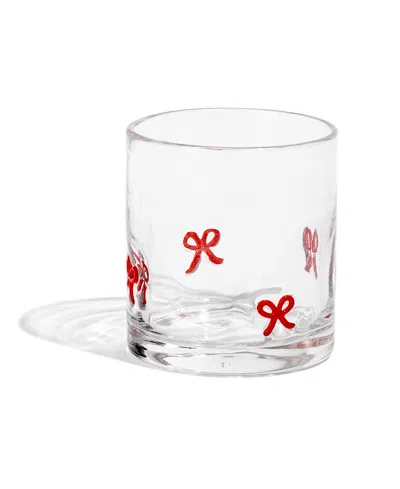 Thirstystone Bow Icon Glasses, Set Of 2 In Transparent
