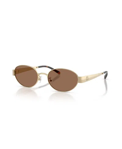 Tory Burch 54mm Oval Sunglasses In Brown