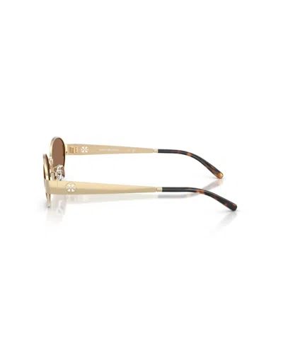Tory Burch 54mm Oval Sunglasses In Brown
