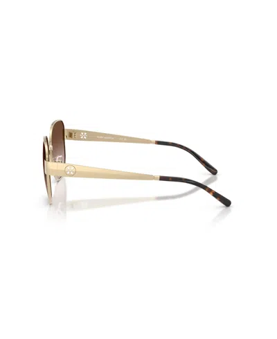 Tory Burch Tortoiseshell Round-frame Sunglasses In Brown