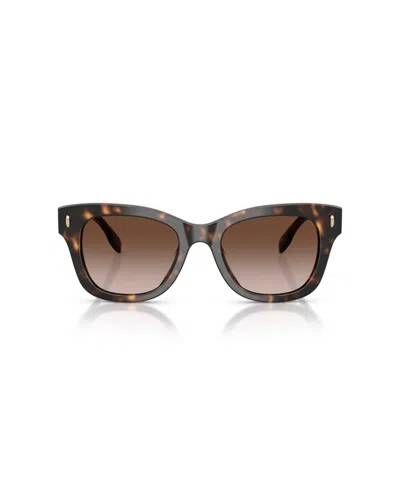 Tory Burch Tortoiseshell Square Sunglasses In Brown