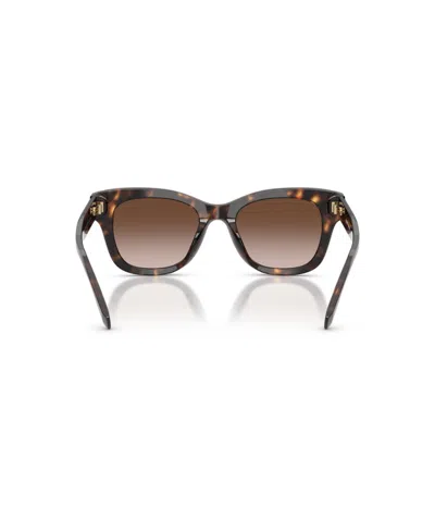 Tory Burch Tortoiseshell Square Sunglasses In Brown