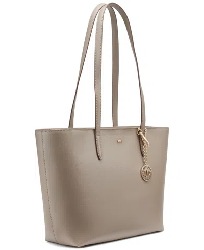 Dkny Bryant Medium Zippered Tote Bag In Gray